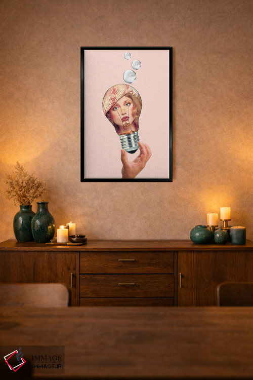 تابلو دکوراتیو آن قدرها هم واضح نیست اثر کیکی سی لندن - D2B