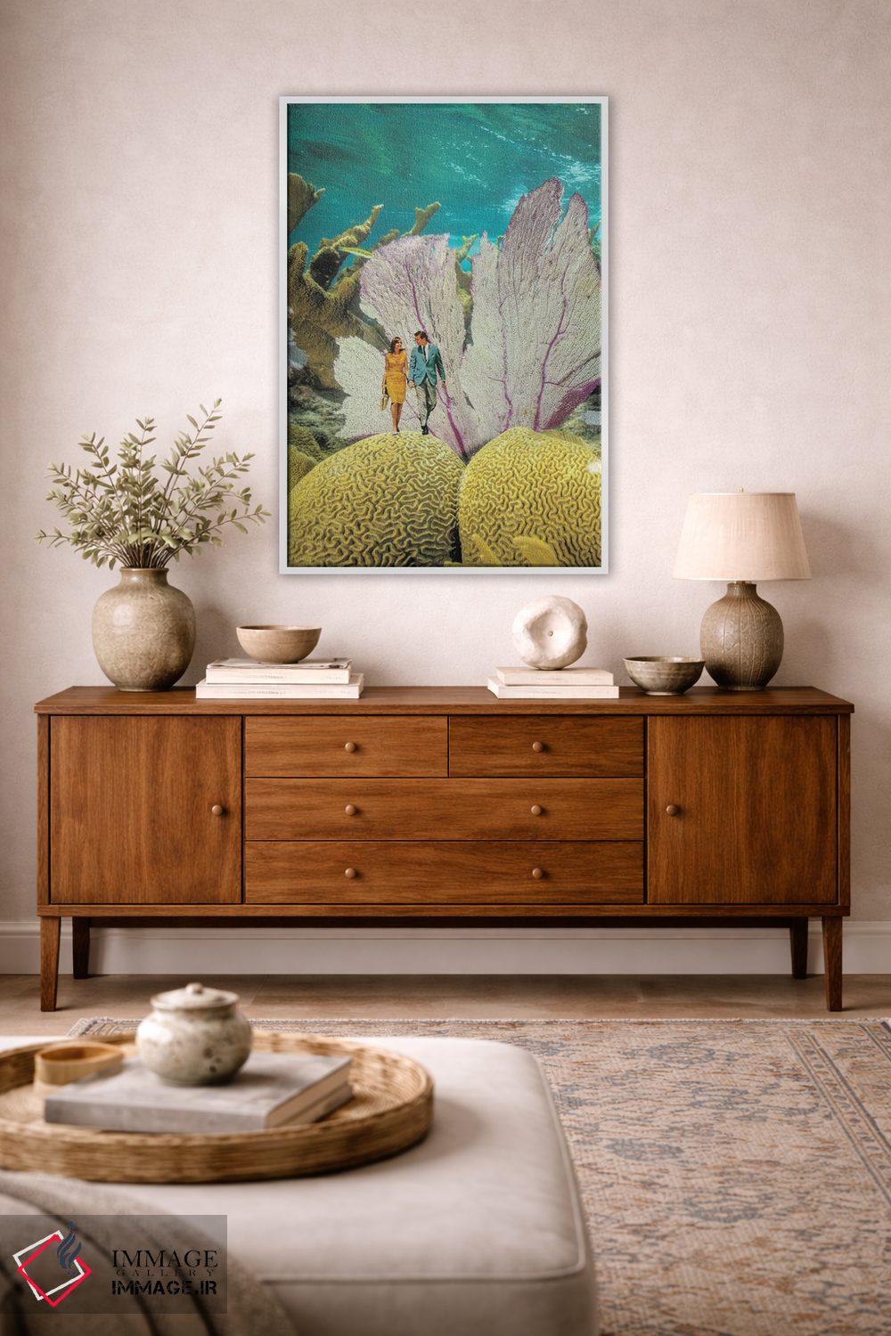 تابلو دکوراتیو زیر آب اثر کیکی سی لندن - D3W