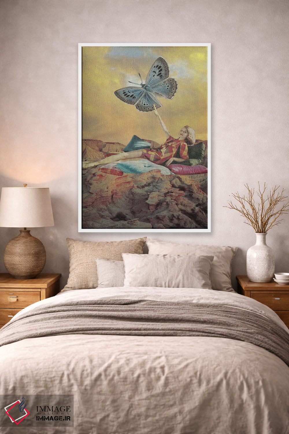 تابلو دکوراتیو دور از دسترس اثر کیکی سی لندن - D2W