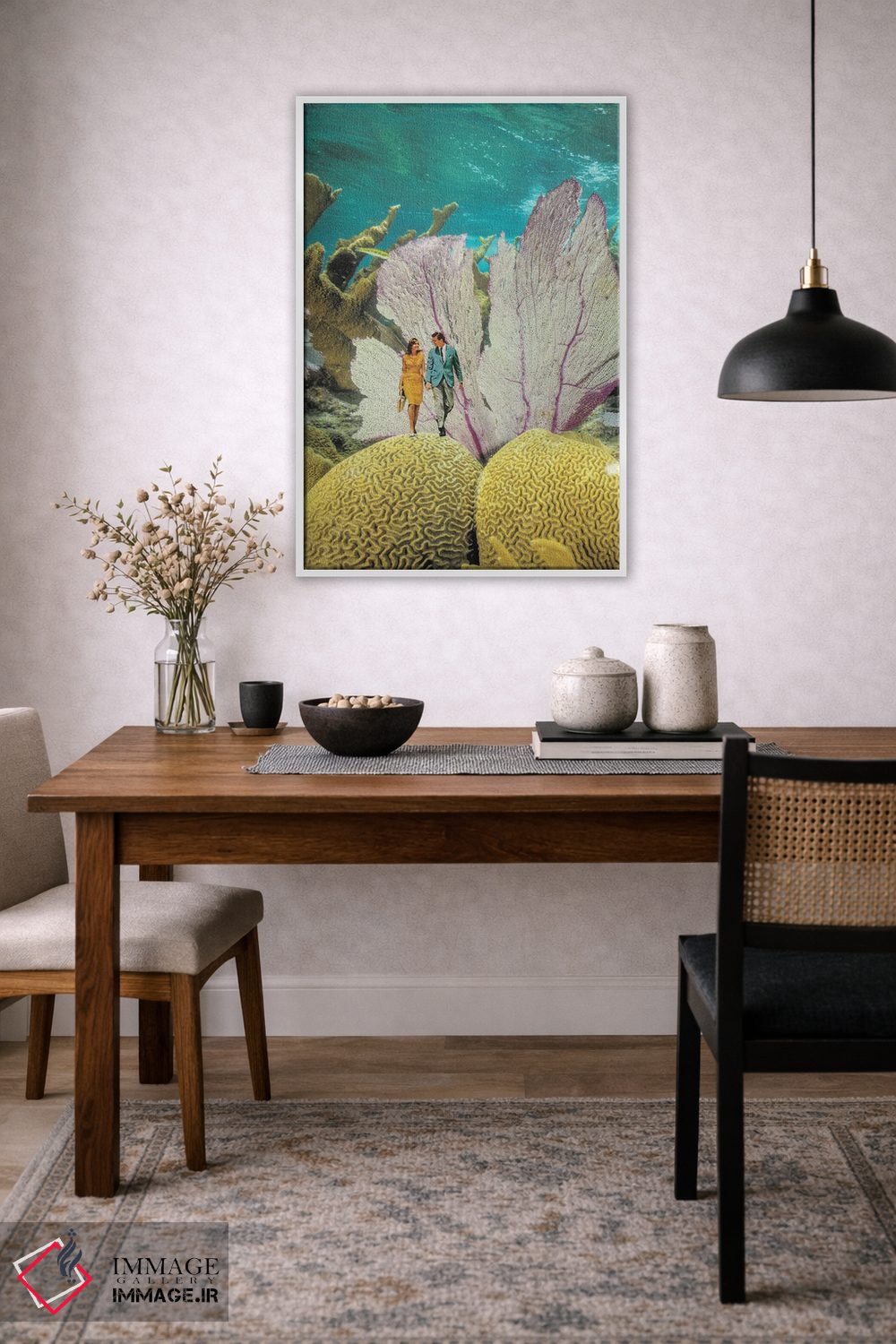 تابلو دکوراتیو زیر آب اثر کیکی سی لندن - D4W