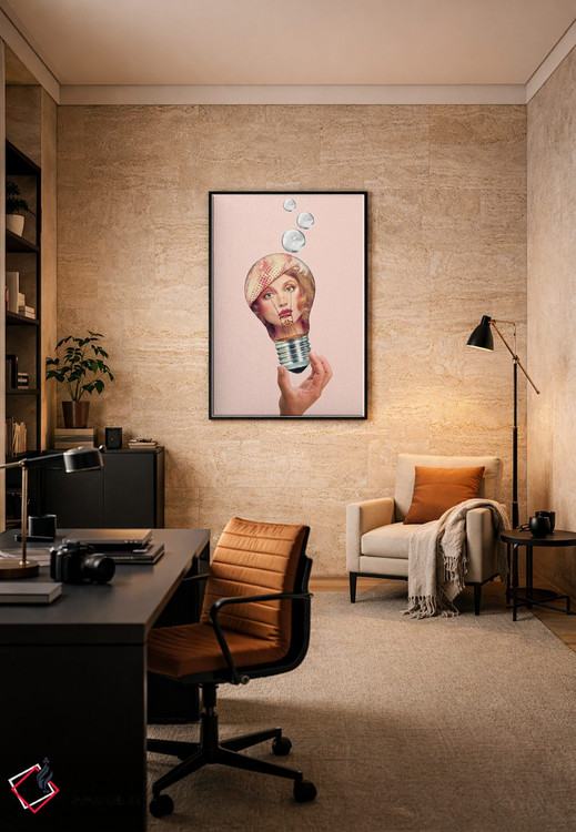 تابلو دکوراتیو آن قدرها هم واضح نیست اثر کیکی سی لندن - D6B