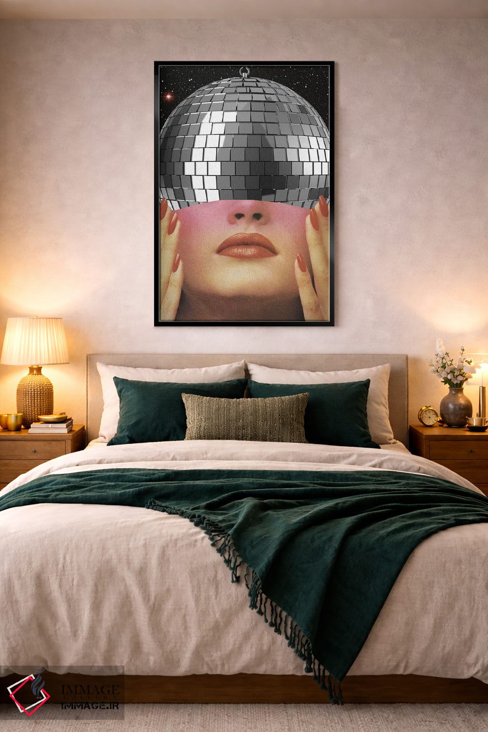 تابلو دکوراتیو حس توپ دیسکو اثر کیکی سی لندن - D4B