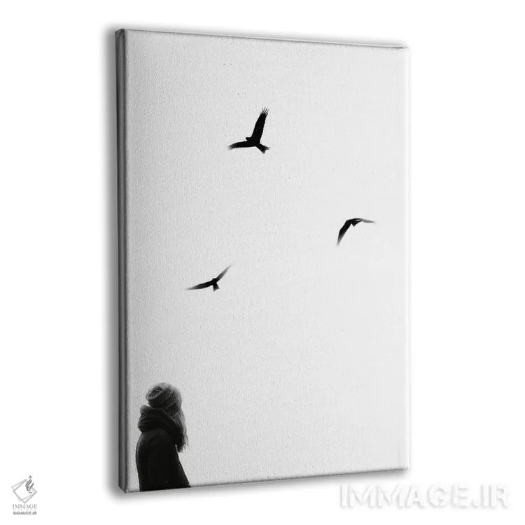 تابلو مینیمال به سادگی اثر کیکی سی لندن - نمای پرسپکتیو محصول