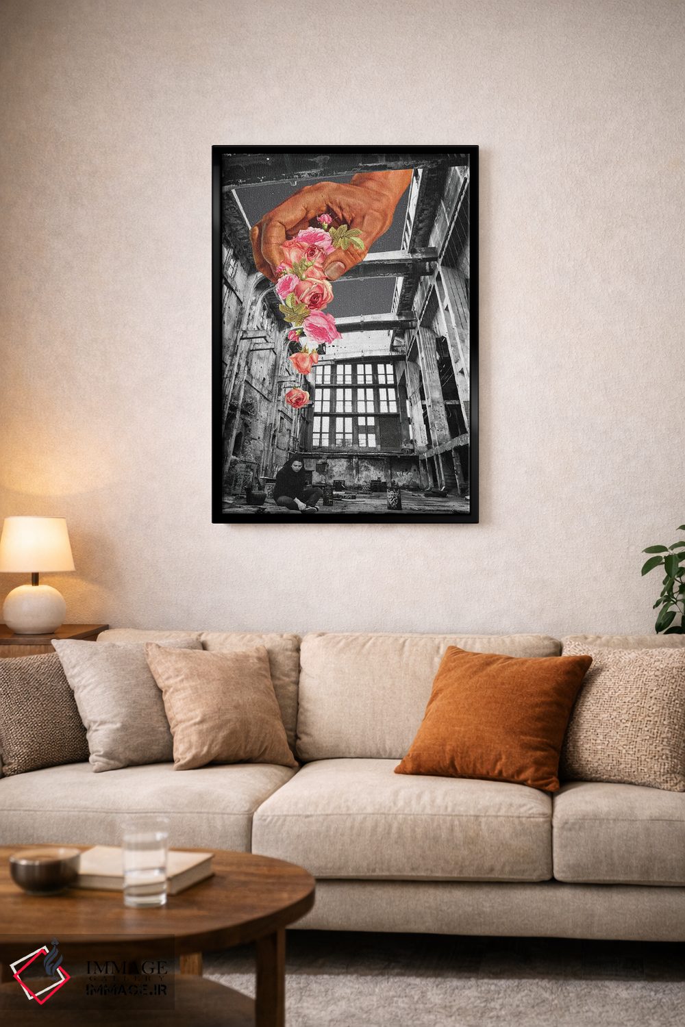 تابلو دکوراتیو مهربان اثر کیکی سی لندن - D4B