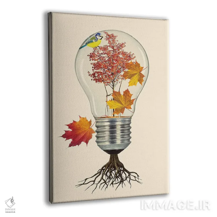 تابلو دکوراتیو پاییز اثر کیکی سی لندن - نمای پرسپکتیو محصول