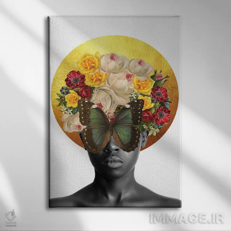 تابلو دکوراتیو زیبا اثر کیکی سی لندن - نمای روبهرو روی دیوار