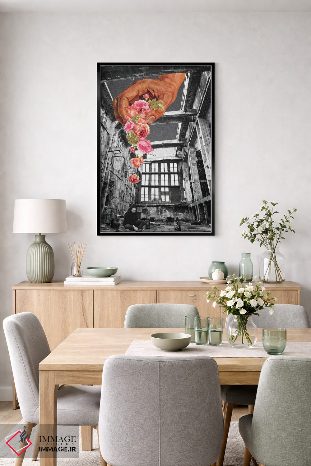 تابلو دکوراتیو مهربان اثر کیکی سی لندن - D6B