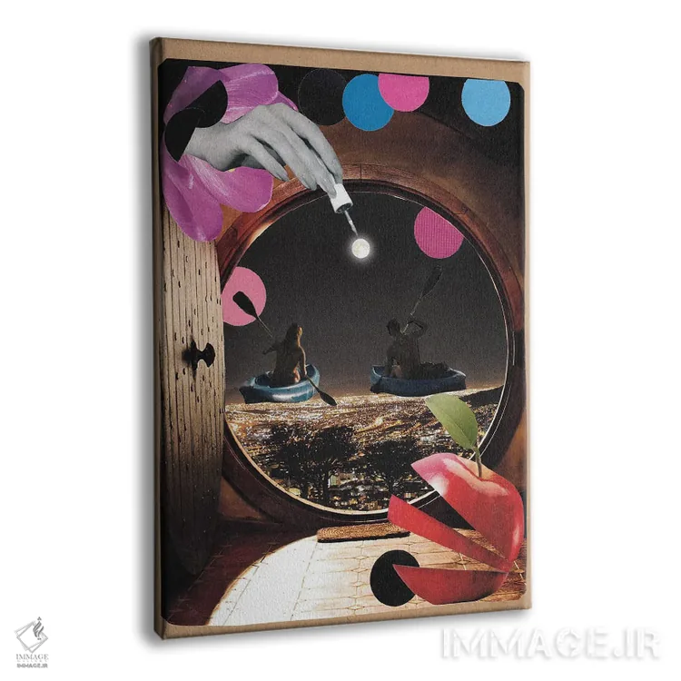 تابلو دکوراتیو فرار از شهر اثر کیکی سی لندن - نمای پرسپکتیو محصول