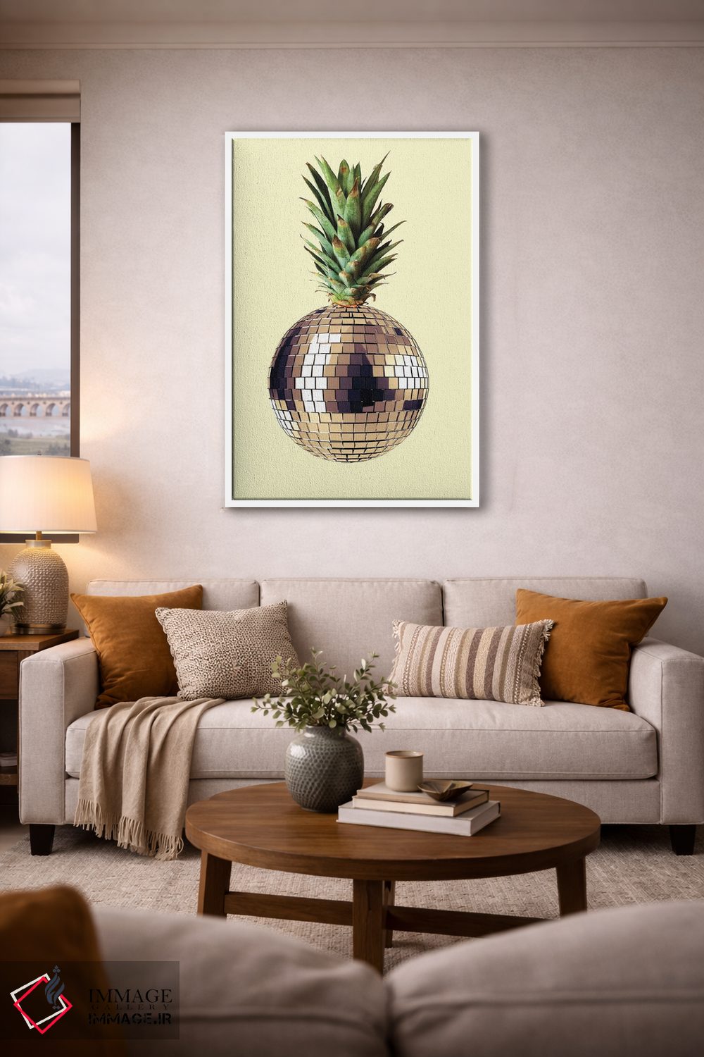تابلو مینیمال مهمانی آناناس اثر کیکی سی لندن - D2W