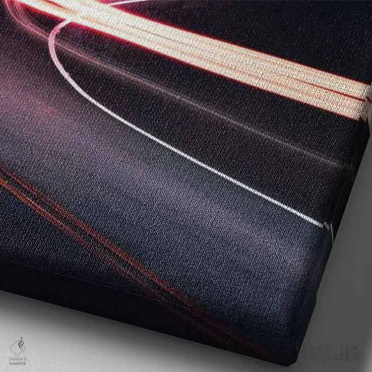 تابلو دکوراتیو راهت را پیدا کن اثر کیکی سی لندن - نمای نزدیک بافت بوم