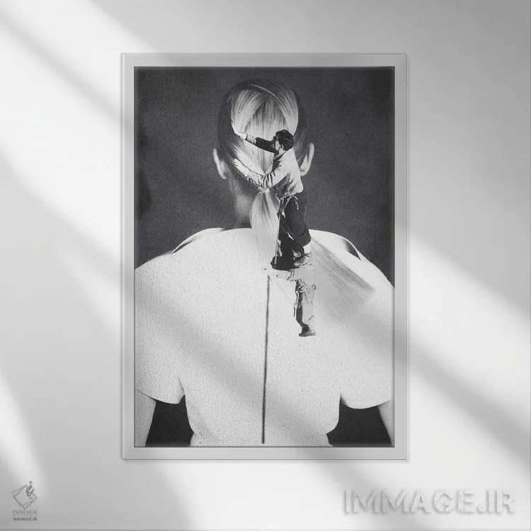تابلو دکوراتیو هوایت را دارم اثر کیکی سی لندن - نمای قابدار سفید