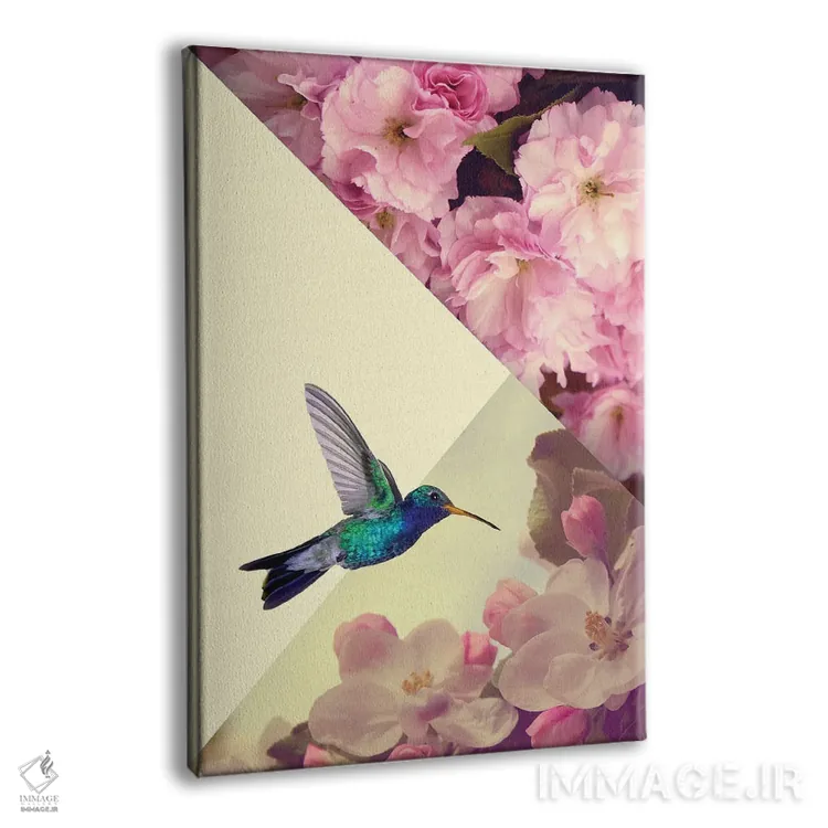 تابلو دکوراتیو مرغ مگس عاشق اثر کیکی سی لندن - نمای پرسپکتیو محصول