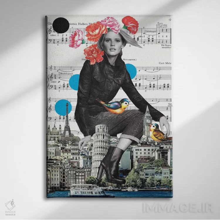 تابلو دکوراتیو راه مرا روشن کن اثر کیکی سی لندن - نمای روبهرو روی دیوار