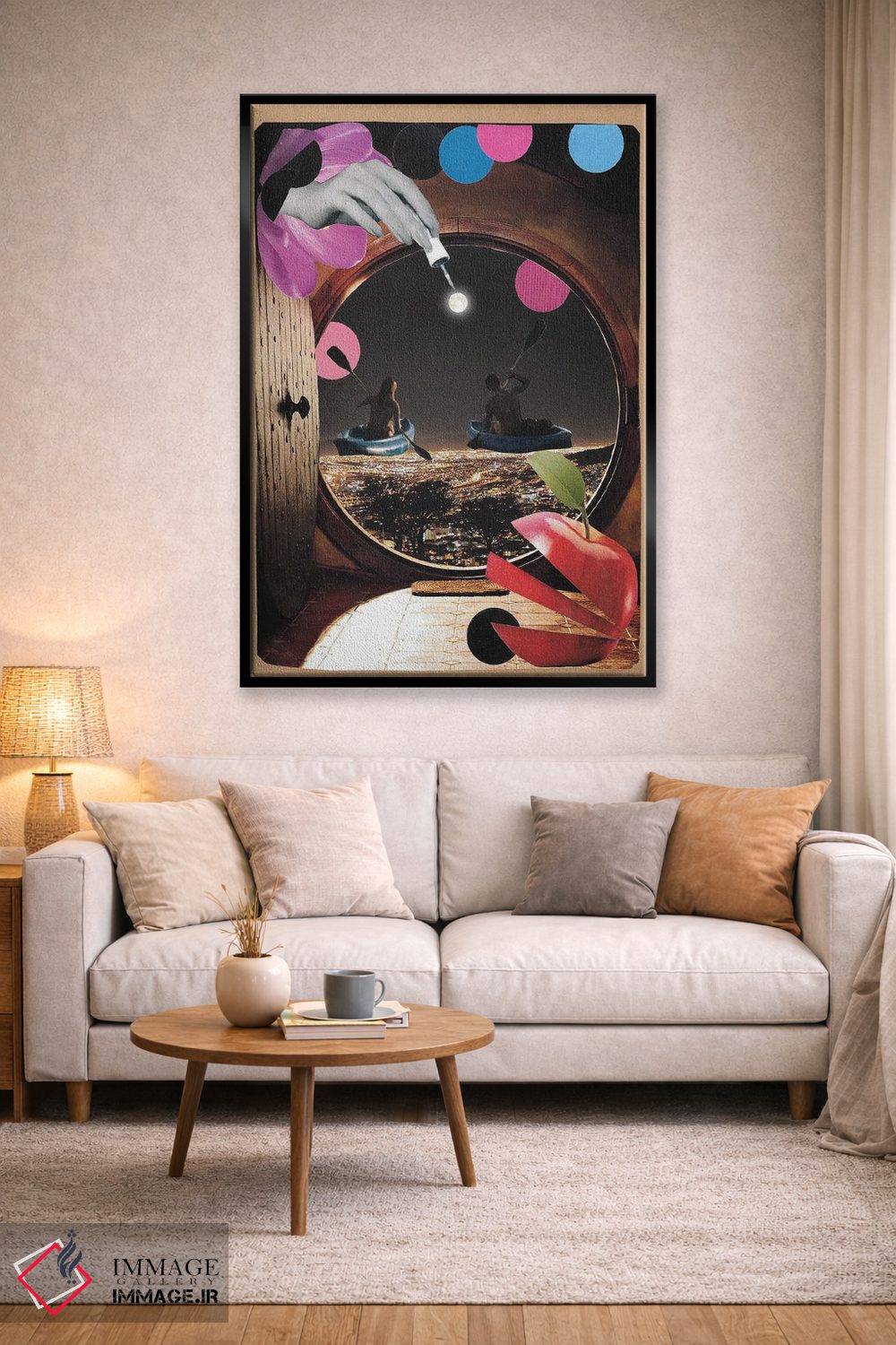 تابلو دکوراتیو فرار از شهر اثر کیکی سی لندن - D2B