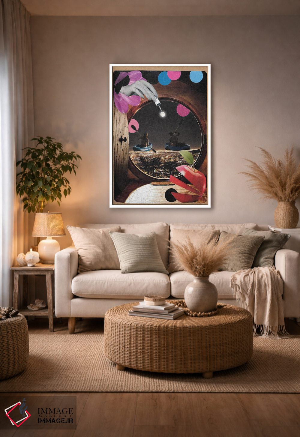 تابلو دکوراتیو فرار از شهر اثر کیکی سی لندن - D3W