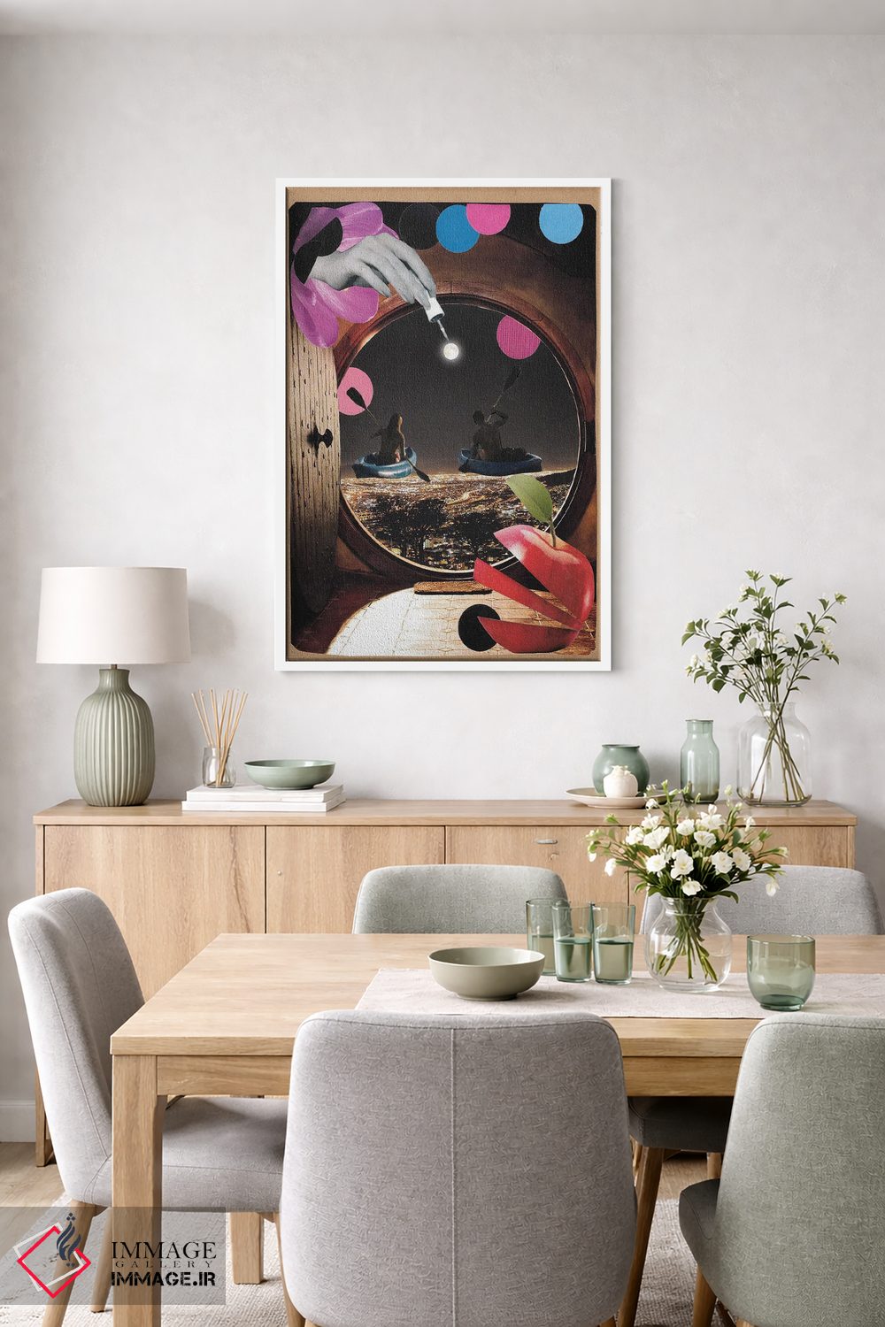 تابلو دکوراتیو فرار از شهر اثر کیکی سی لندن - D5W