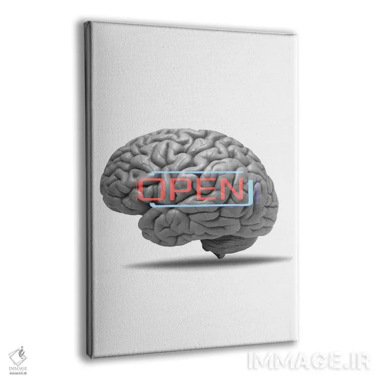 تابلو مینیمال روشن فکر اثر کیکی سی لندن - نمای پرسپکتیو محصول