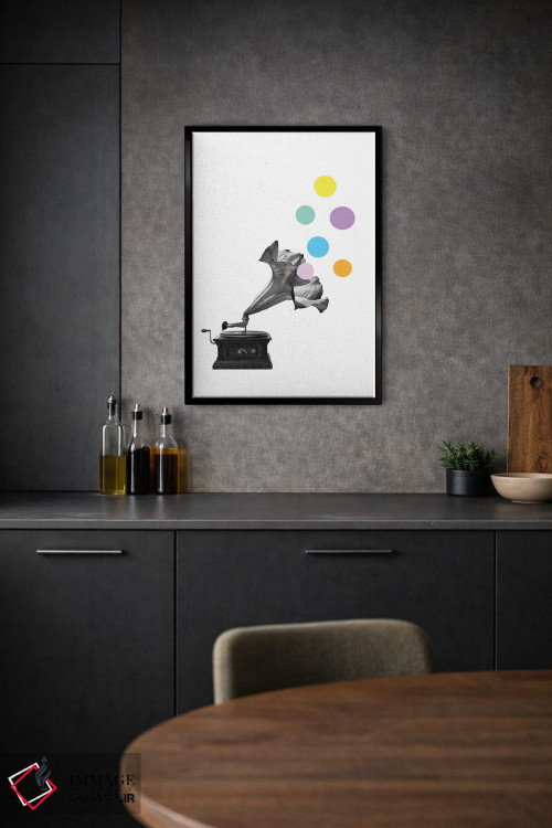 تابلو مینیمال گراموفلاور اثر کیکی سی لندن - D2B