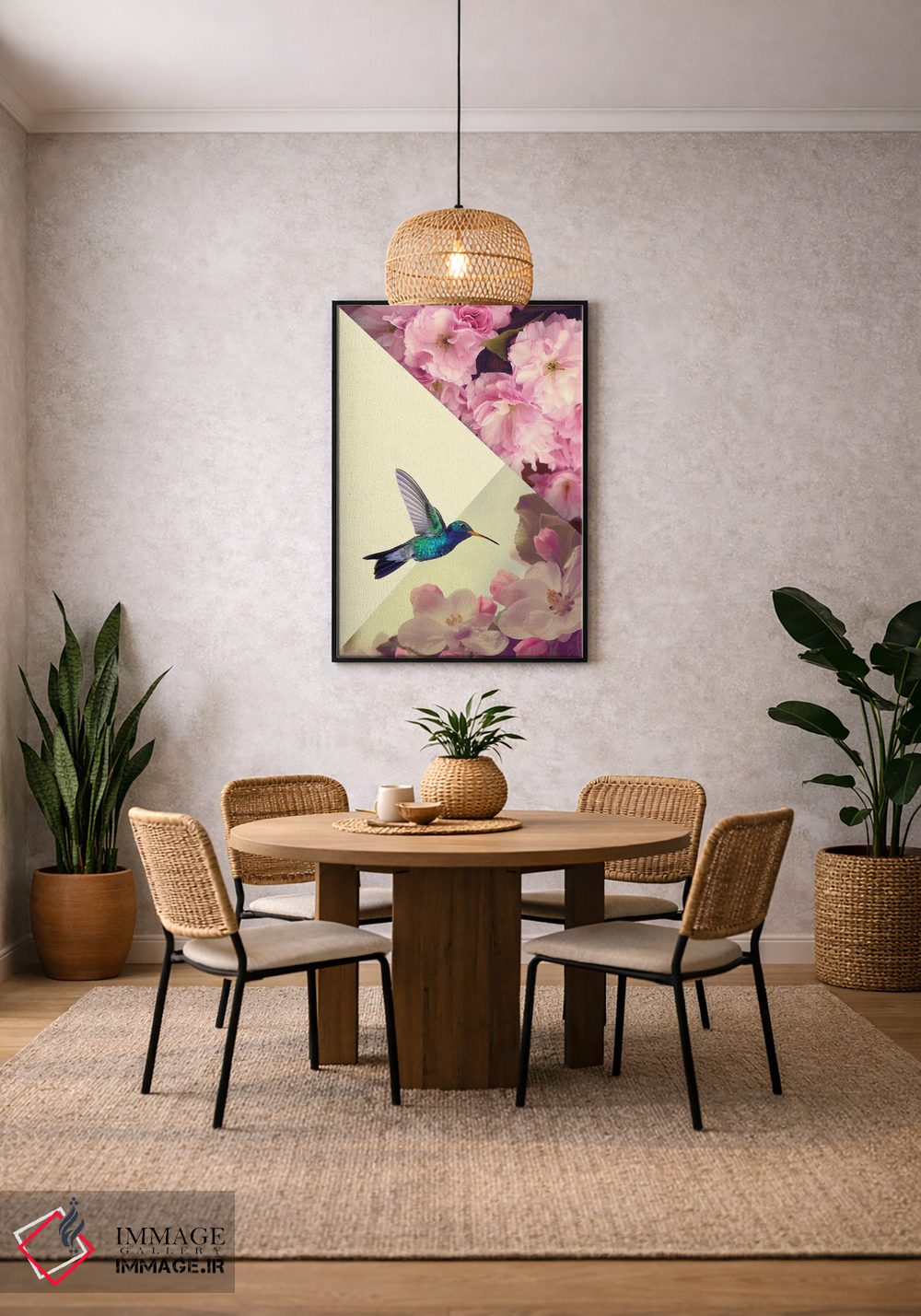 تابلو دکوراتیو مرغ مگس عاشق اثر کیکی سی لندن - D4B