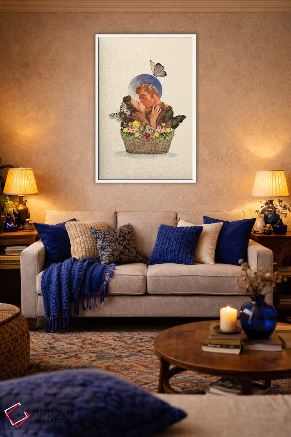 تابلو دکوراتیو سبد عشق اثر کیکی سی لندن - D2W