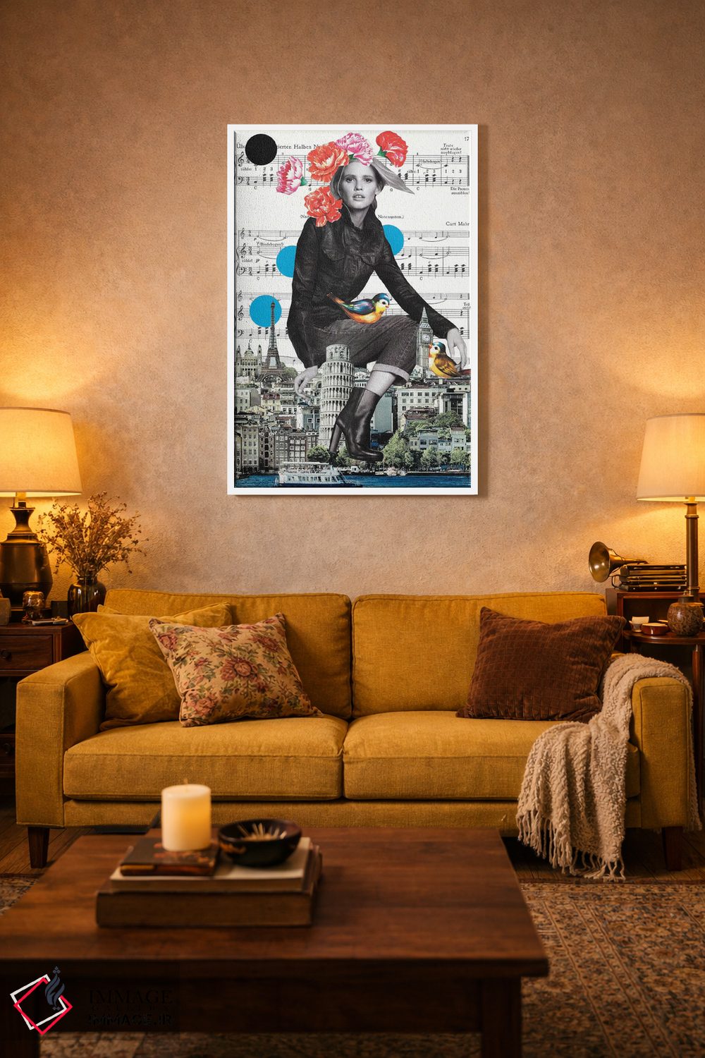 تابلو دکوراتیو راه مرا روشن کن اثر کیکی سی لندن - D3W