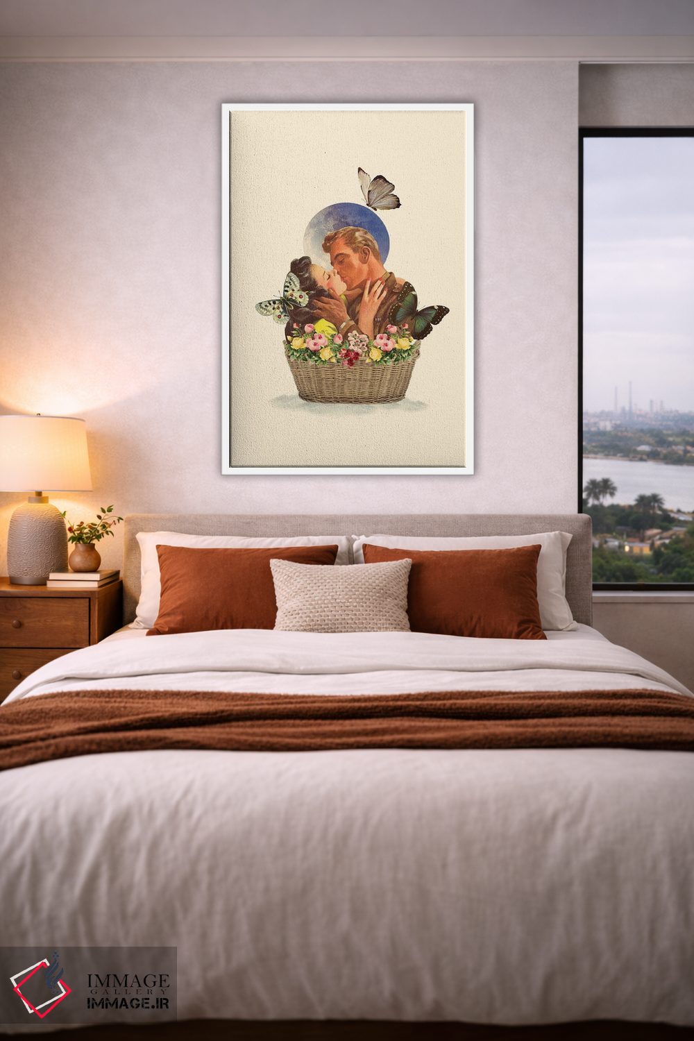 تابلو دکوراتیو سبد عشق اثر کیکی سی لندن - D4W