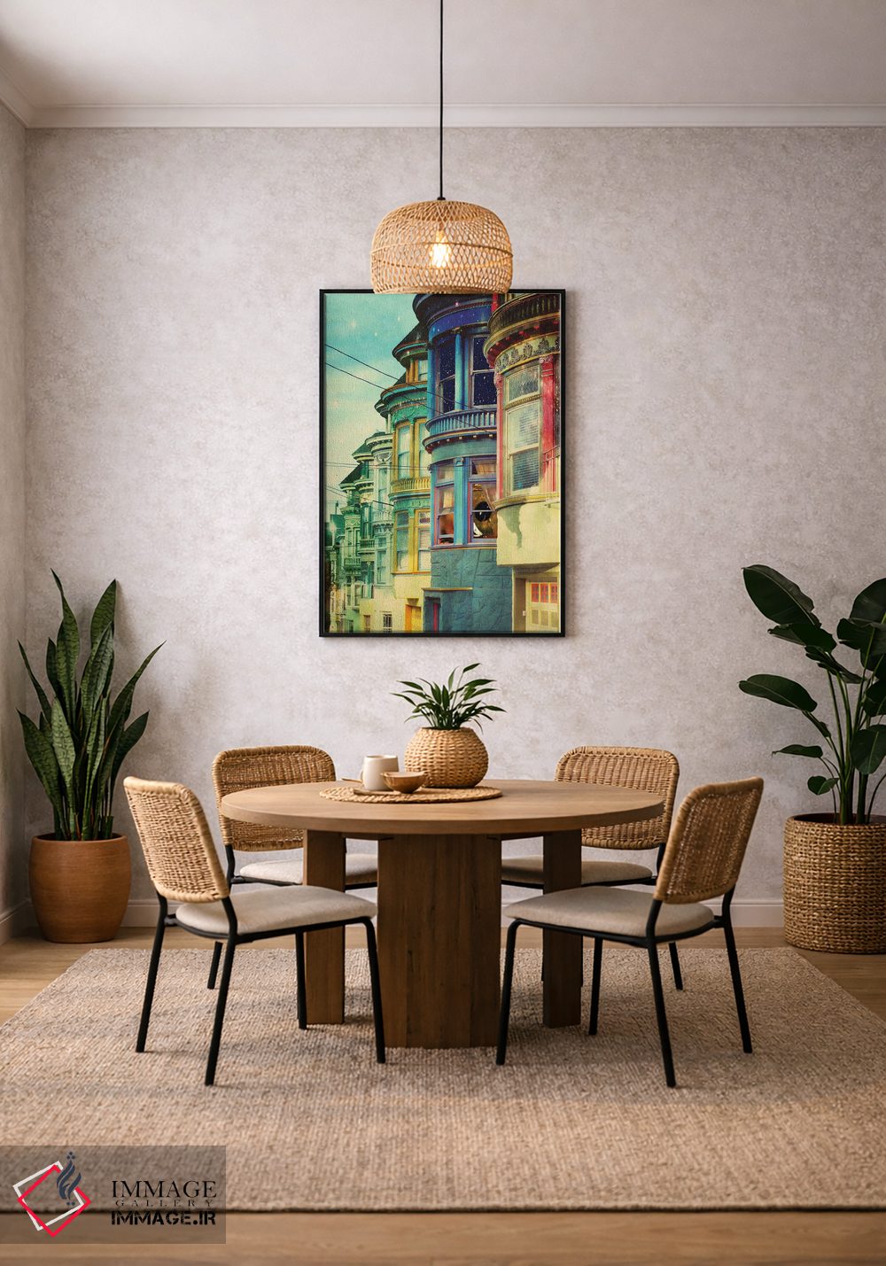 تابلو دکوراتیو پشت پنجره اثر کیکی سی لندن - D3B