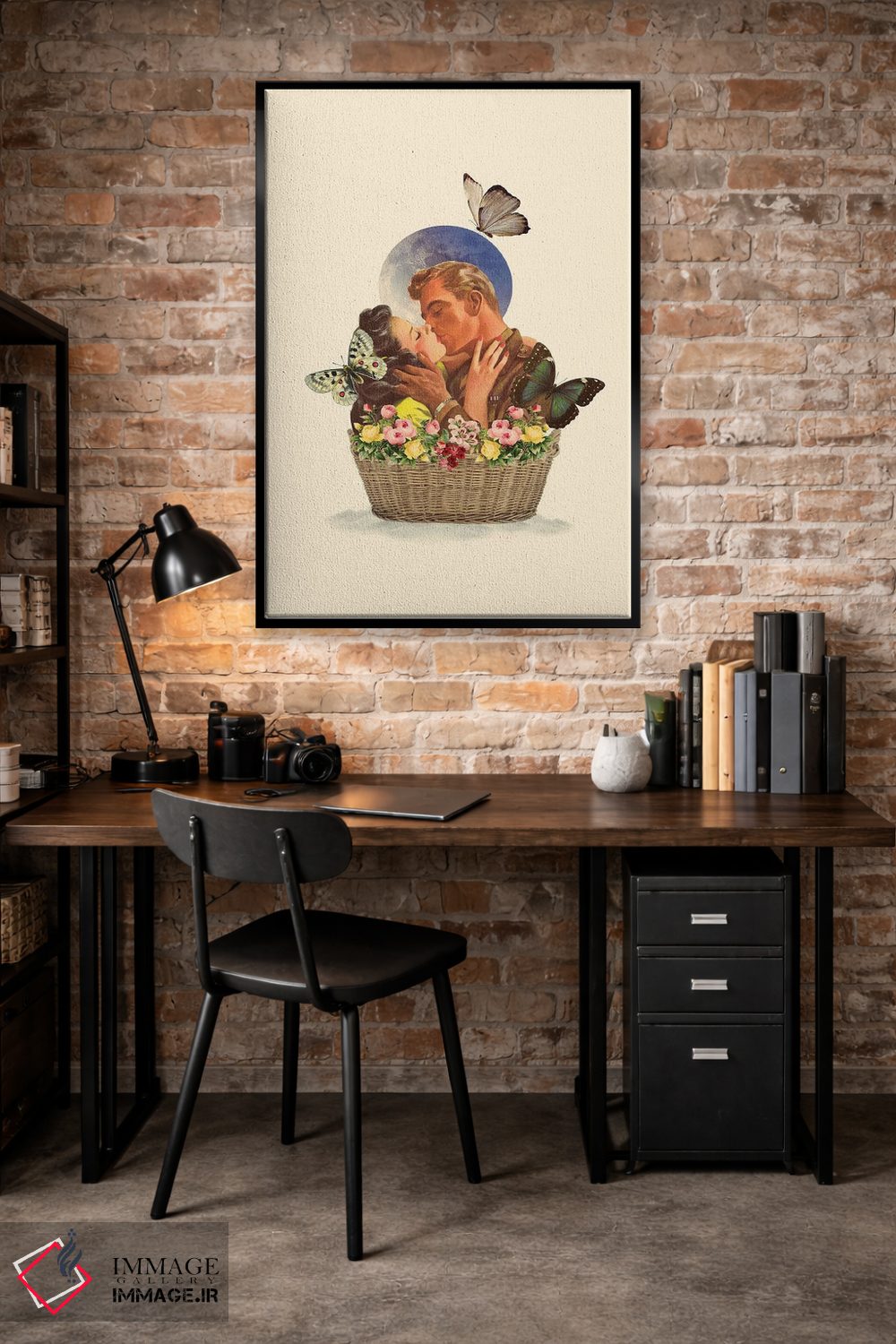 تابلو دکوراتیو سبد عشق اثر کیکی سی لندن - D5B