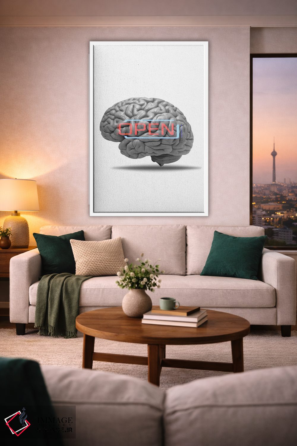 تابلو مینیمال روشن فکر اثر کیکی سی لندن - D1W