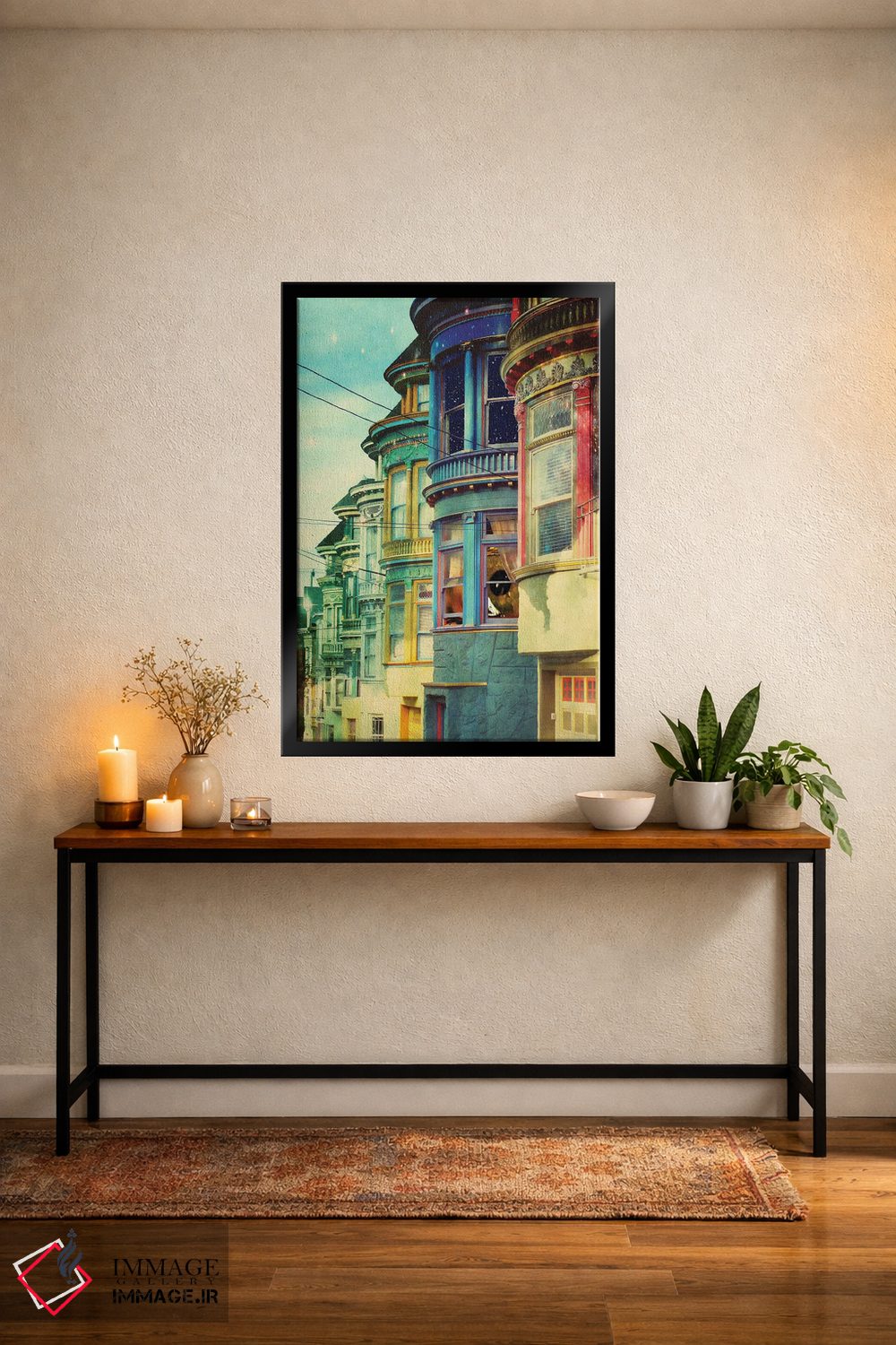 تابلو دکوراتیو پشت پنجره اثر کیکی سی لندن - D5B