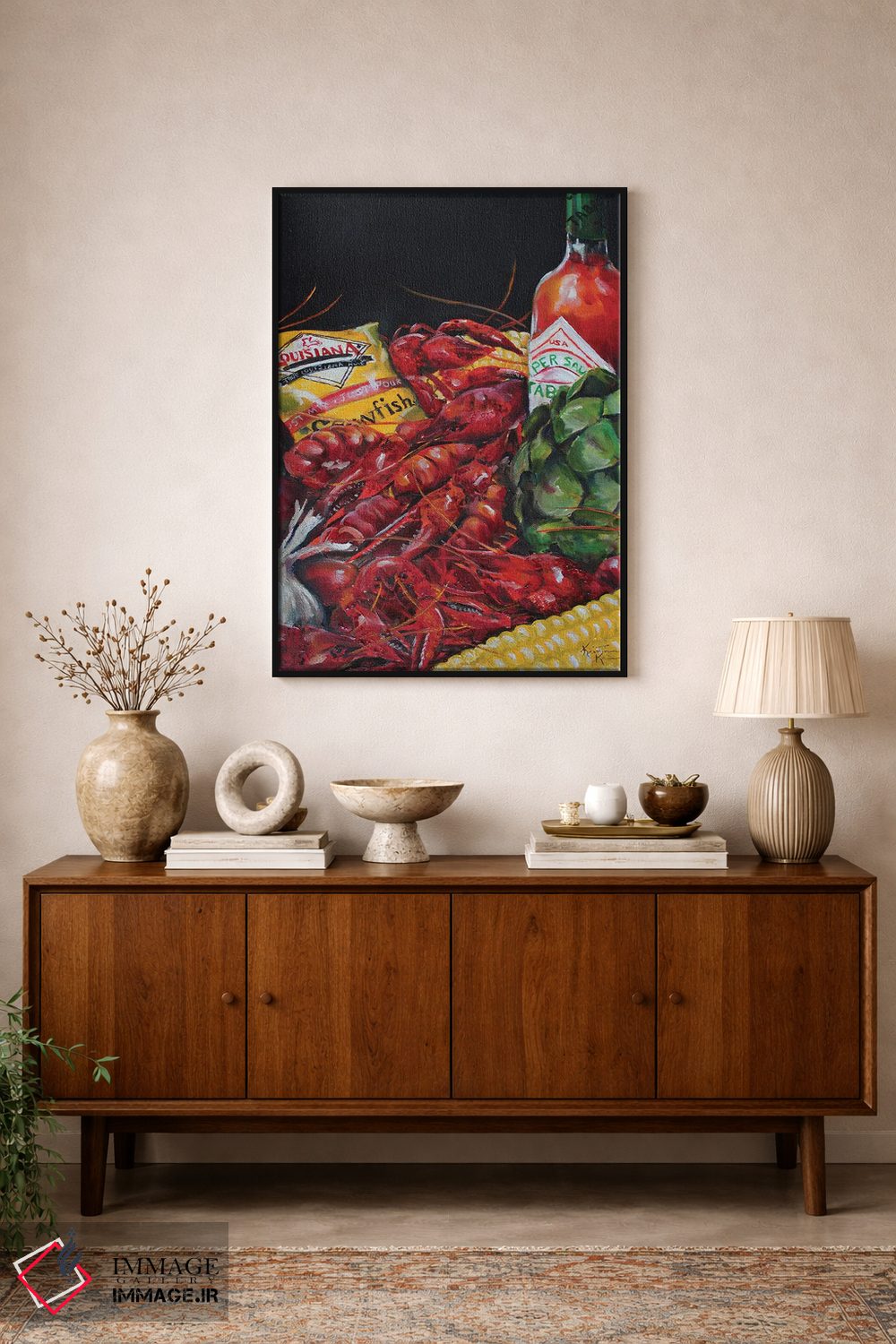 تابلو دکوراتیو آب پز خرچنگ ریز اثر کریستین کاینر - D2B