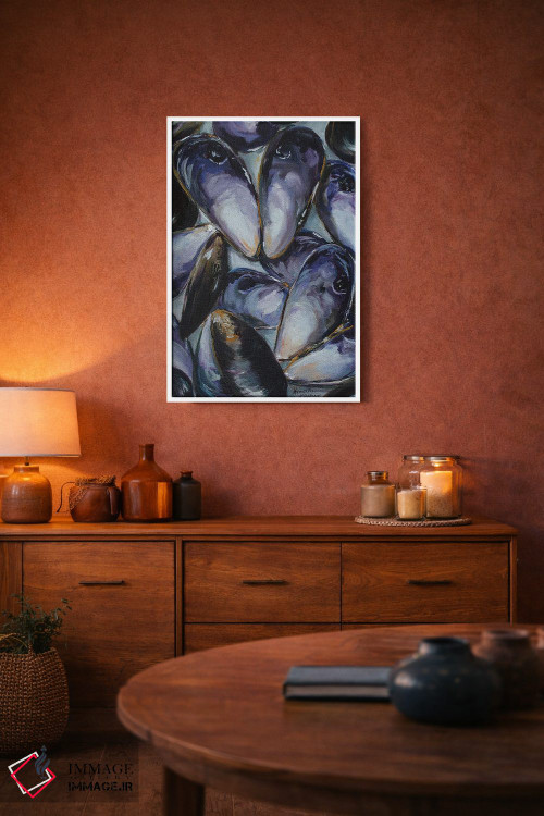 تابلو دکوراتیو پوسته صدف سیاه اثر کریستین کاینر - D2W