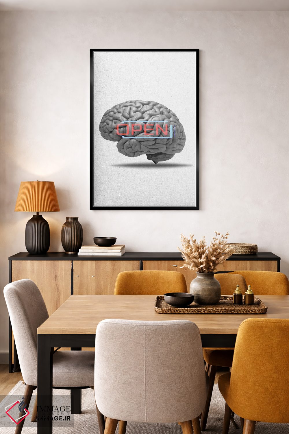 تابلو مینیمال روشن فکر اثر کیکی سی لندن - D5B