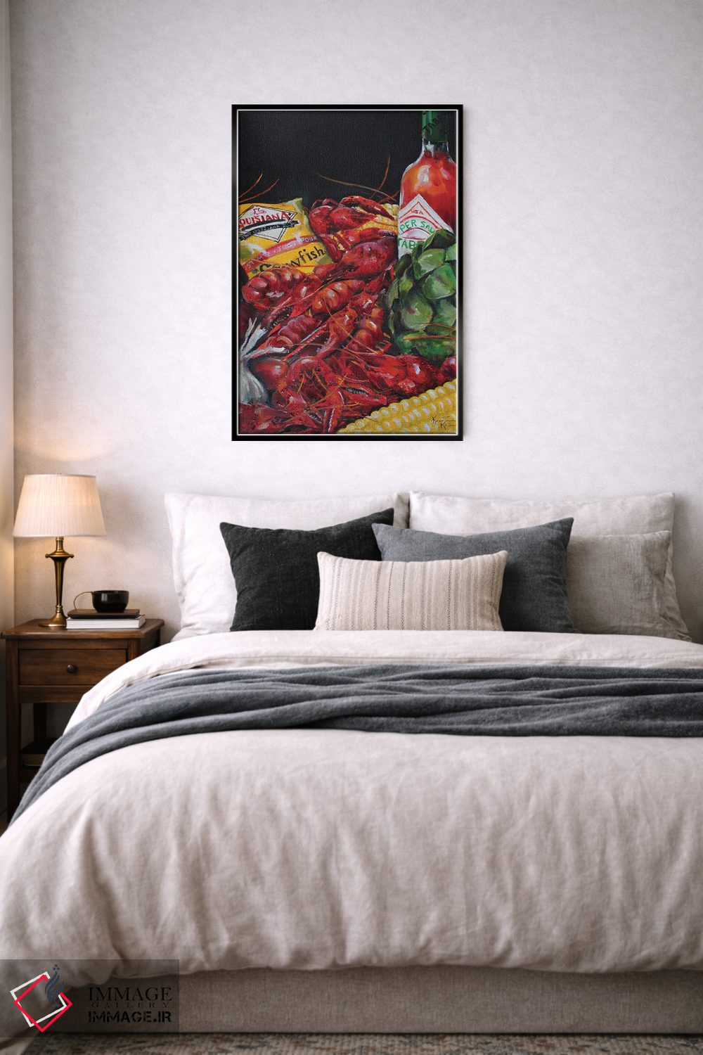 تابلو دکوراتیو آب پز خرچنگ ریز اثر کریستین کاینر - D5B