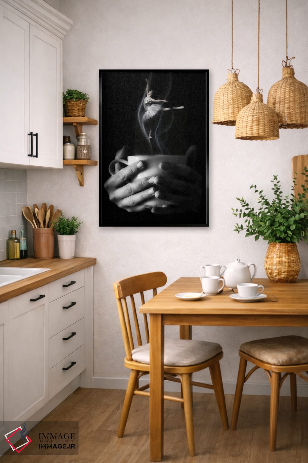 تابلو دکوراتیو جوهره اثر کیکی سی لندن - D5B