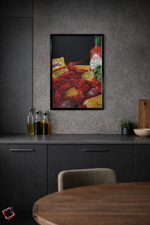 تابلو دکوراتیو خرچنگ پخته لوییزیانا اثر کریستین کاینر - D2B