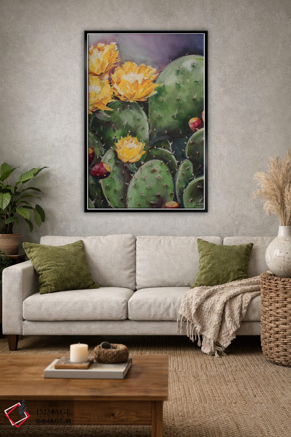 تابلو دکوراتیو انجیر تیغی اثر کریستین کاینر - D2B