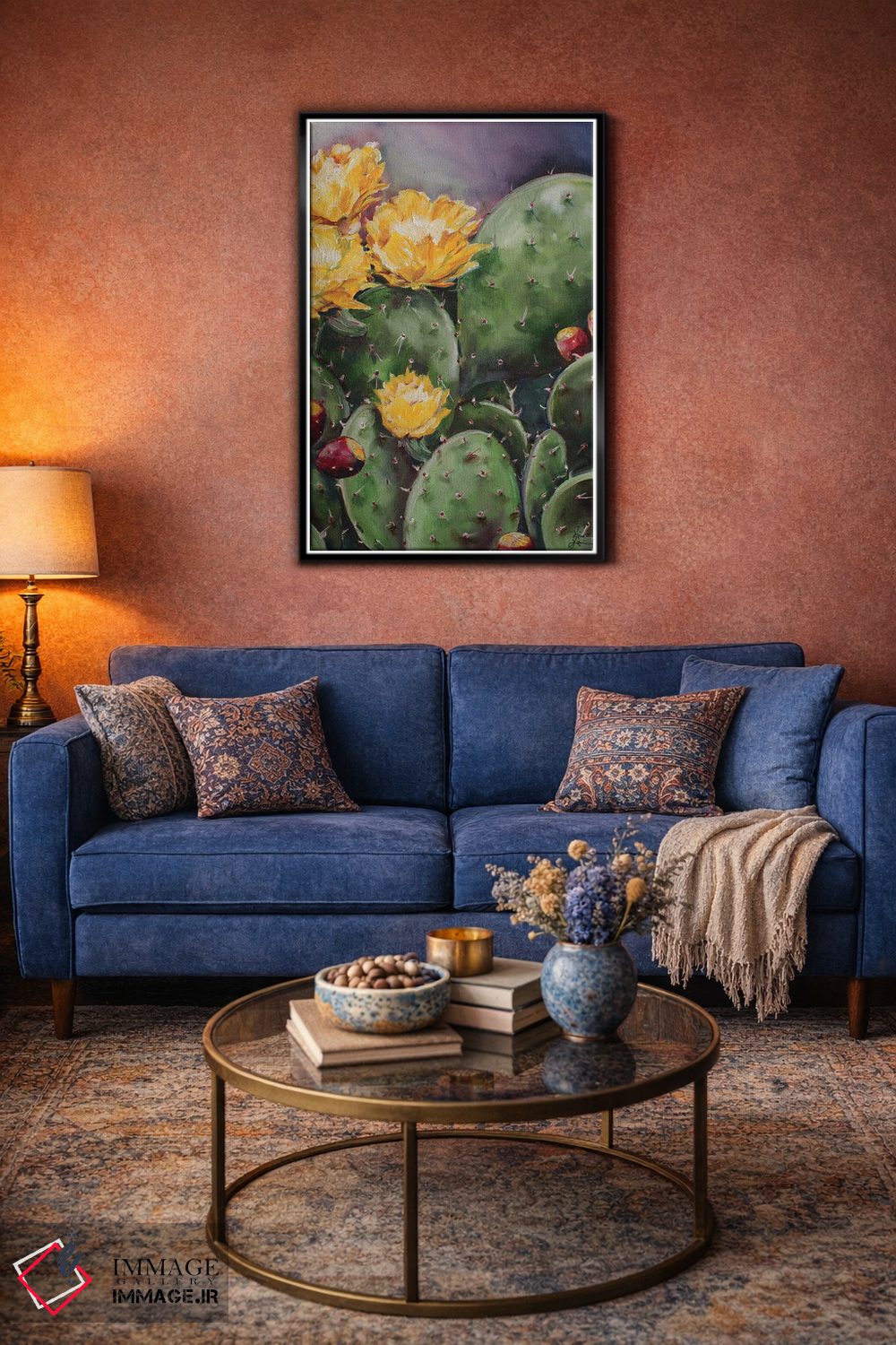 تابلو دکوراتیو انجیر تیغی اثر کریستین کاینر - D5B