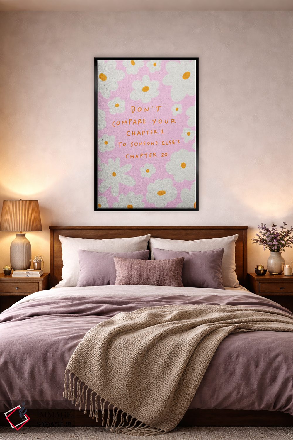 تابلو دکوراتیو فصل های زندگی ات را مقایسه نکن اثر کارتیکا پارامیتا - D5B