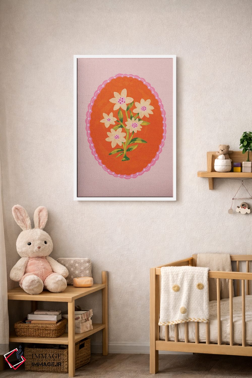 تابلو دکوراتیو گل وحشی در قاب اثر کارتیکا پارامیتا - D4W