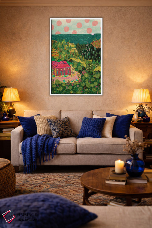 تابلو دکوراتیو در راه ساحل اثر کارتیکا پارامیتا - D2W