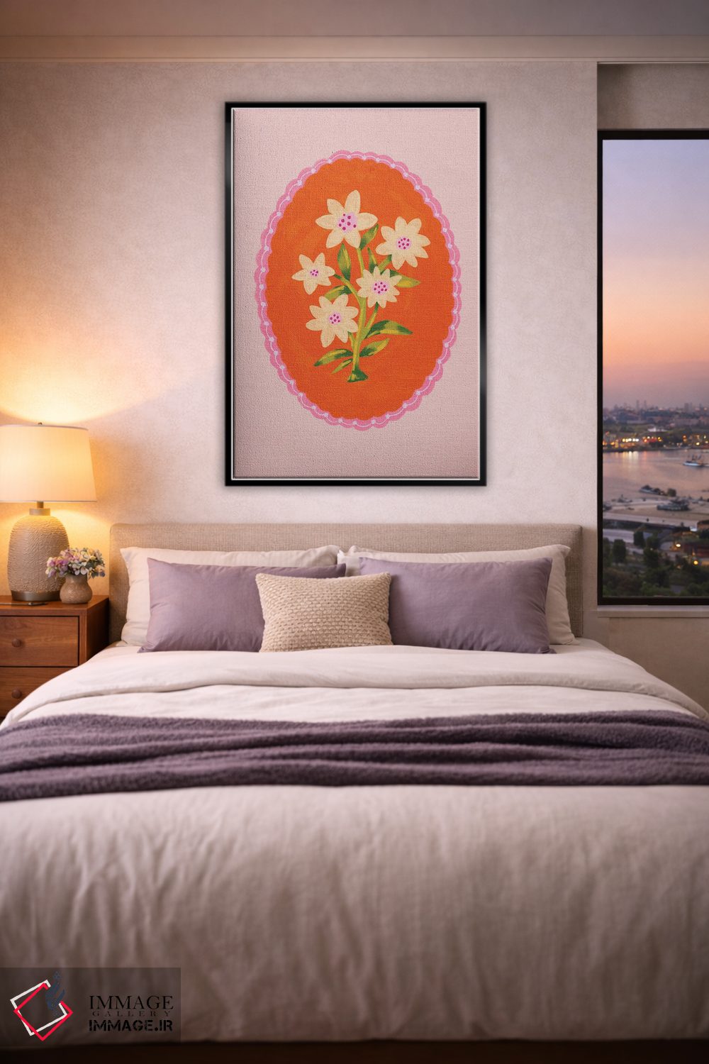 تابلو دکوراتیو گل وحشی در قاب اثر کارتیکا پارامیتا - D5B