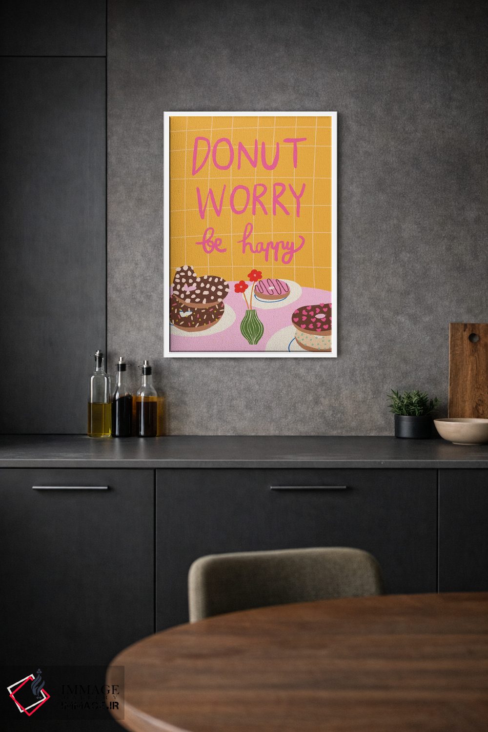 تابلو دکوراتیو نگران نباش، خوشحال باش اثر کارتیکا پارامیتا - D1W