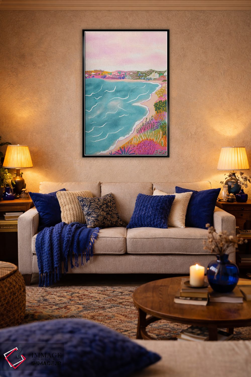 تابلو دکوراتیو منظره دریا اثر کارتیکا پارامیتا - D5B