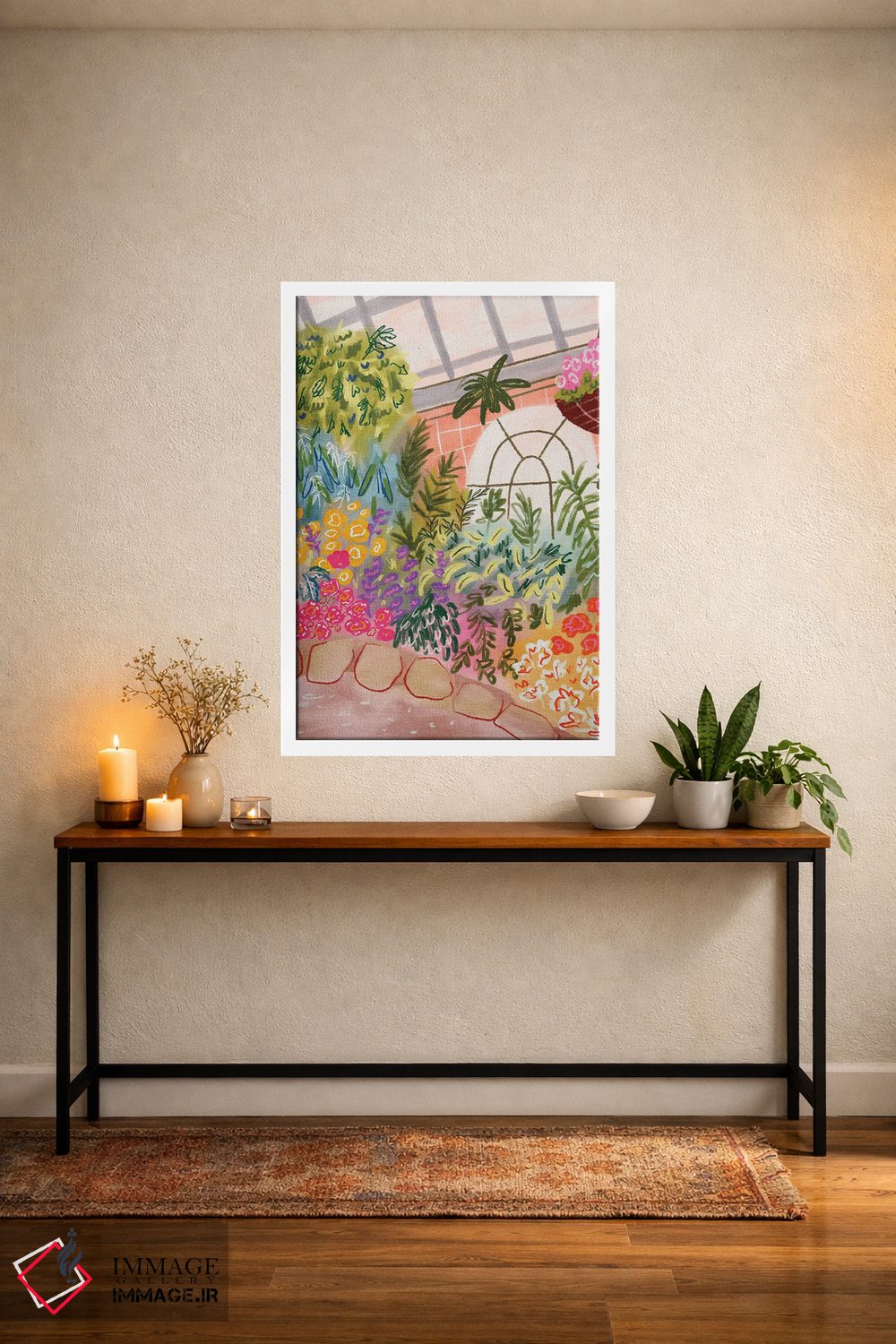 تابلو دکوراتیو باغ گیاه شناسی اثر کارتیکا پارامیتا - D3W