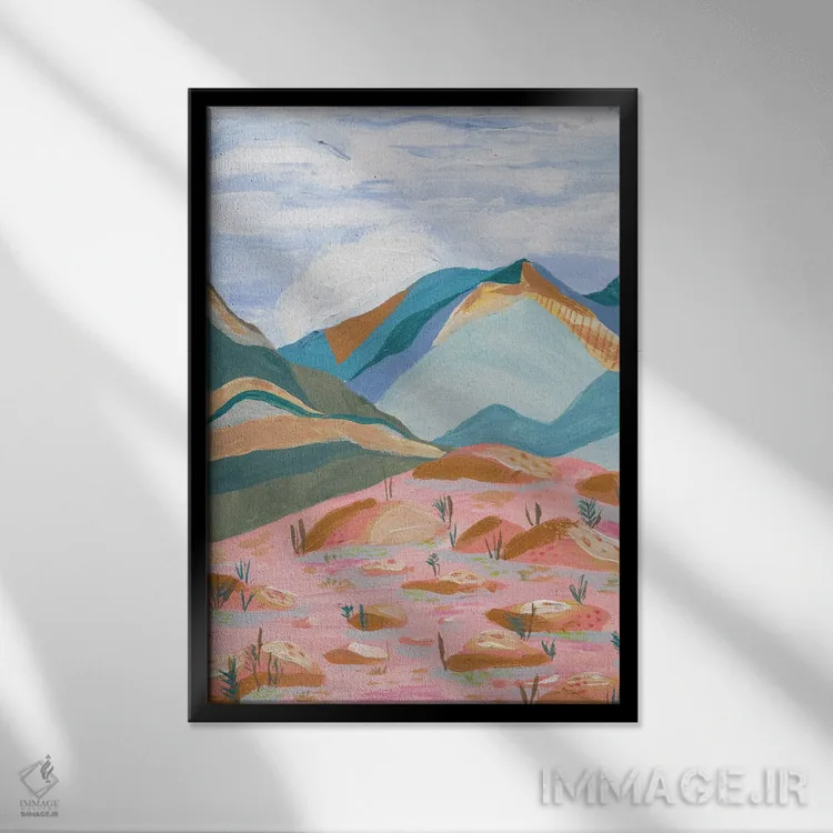 تابلو دکوراتیو سرشار از شادی اثر کارتیکا پارامیتا - نمای قابدار مشکی