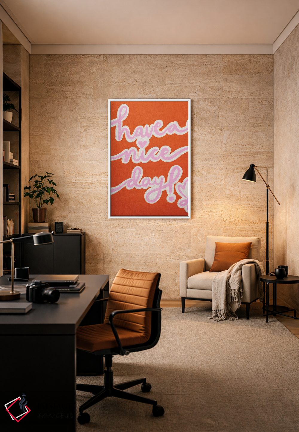 تابلو دکوراتیو روز خوبی داشته باش اثر کارتیکا پارامیتا - D6W