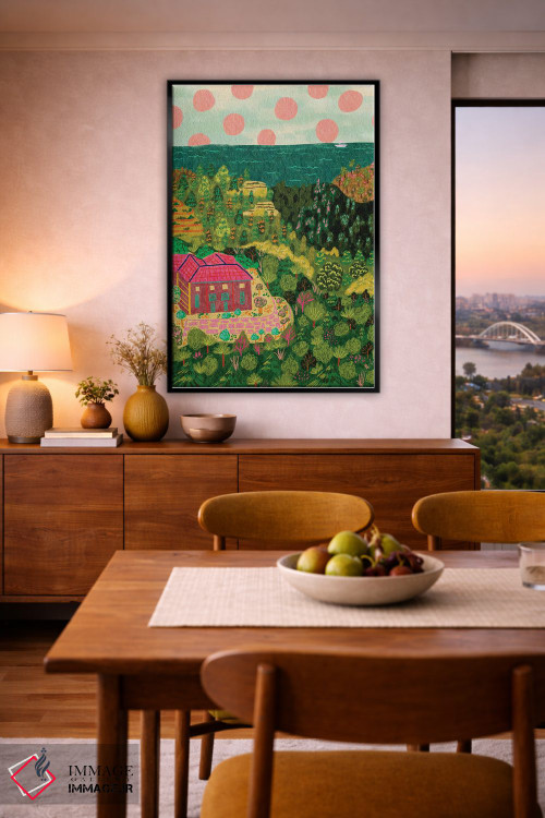 تابلو دکوراتیو در راه ساحل اثر کارتیکا پارامیتا - D6B