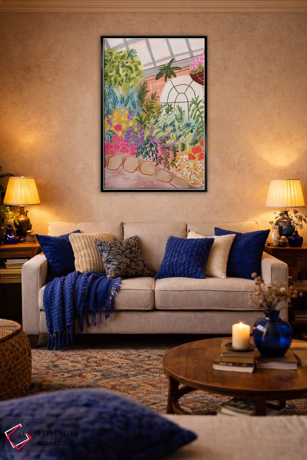 تابلو دکوراتیو باغ گیاه شناسی اثر کارتیکا پارامیتا - D5B