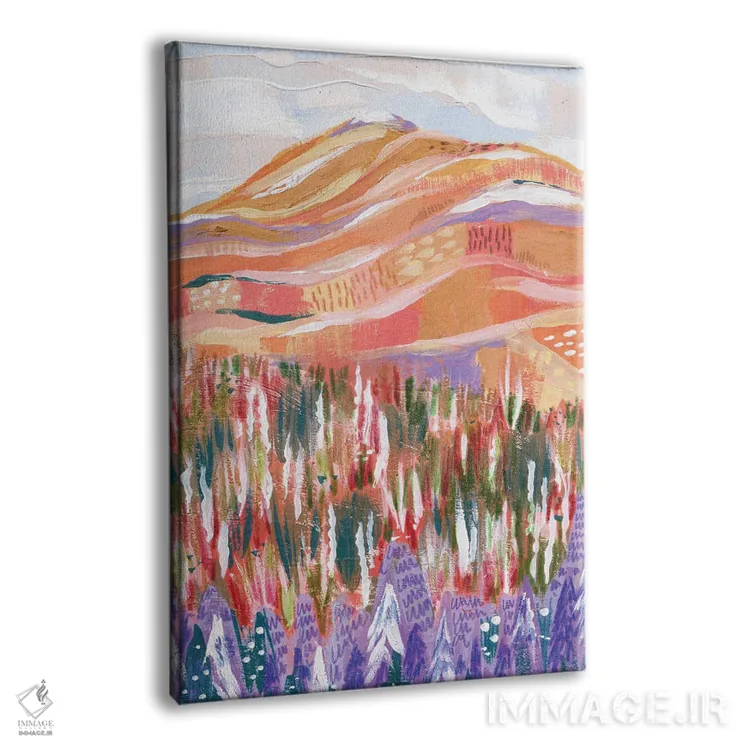 تابلو دکوراتیو کوه رنگارنگ اثر کارتیکا پارامیتا - نمای پرسپکتیو محصول
